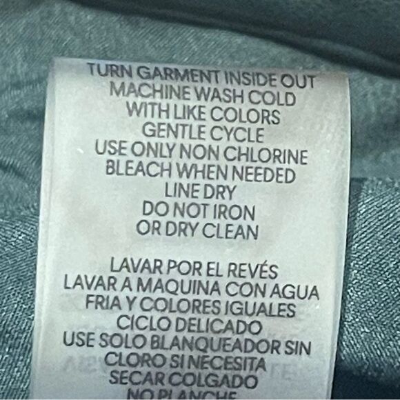 CALVIN KLEIN faux leather green pants Size 14 Preowned - Picture 10 of 10